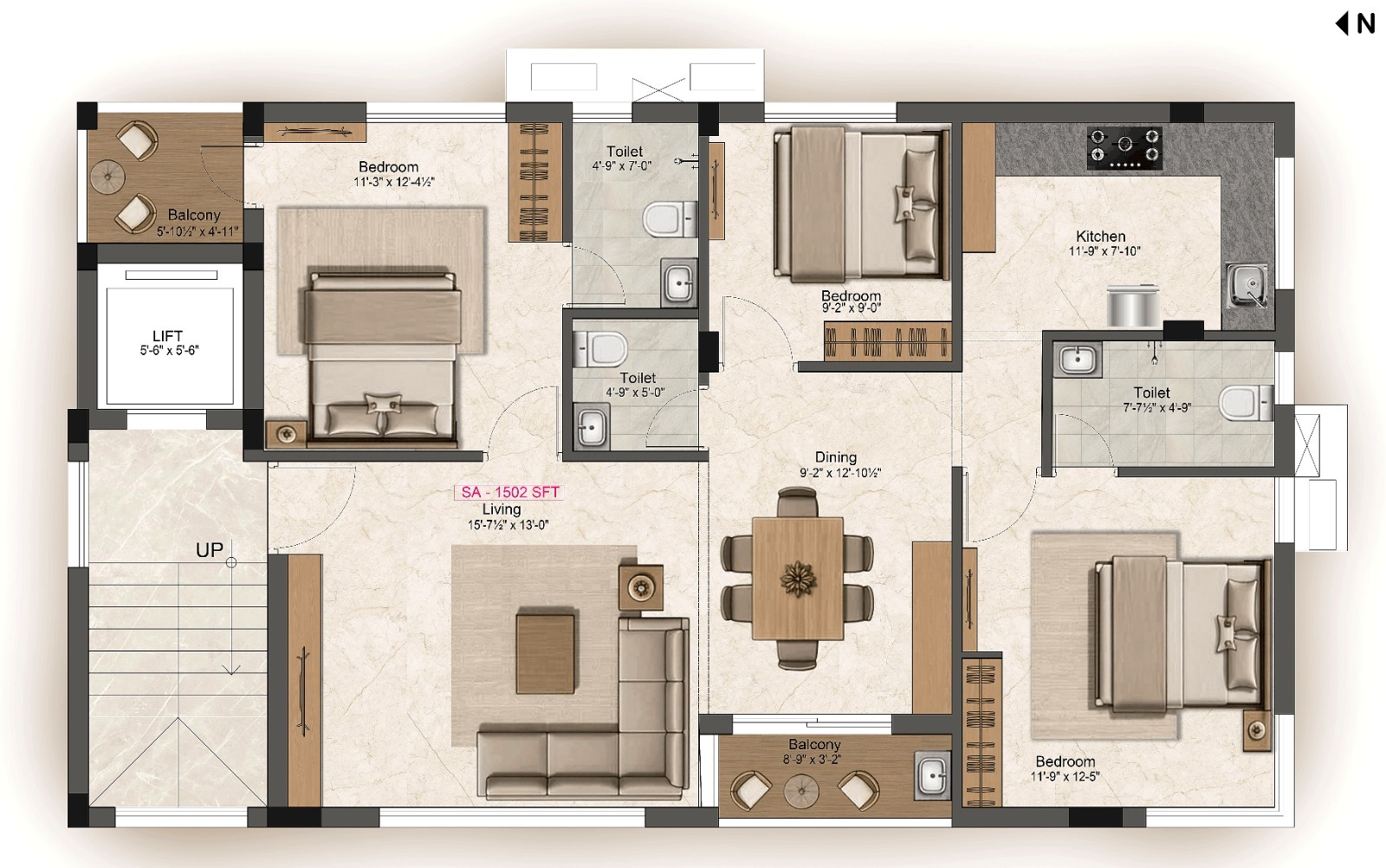 3 BHK